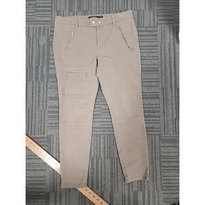 Ralph Lauren Jenikin Straight Stretch Truffle Mid-Rise Cargo Pants 12‎